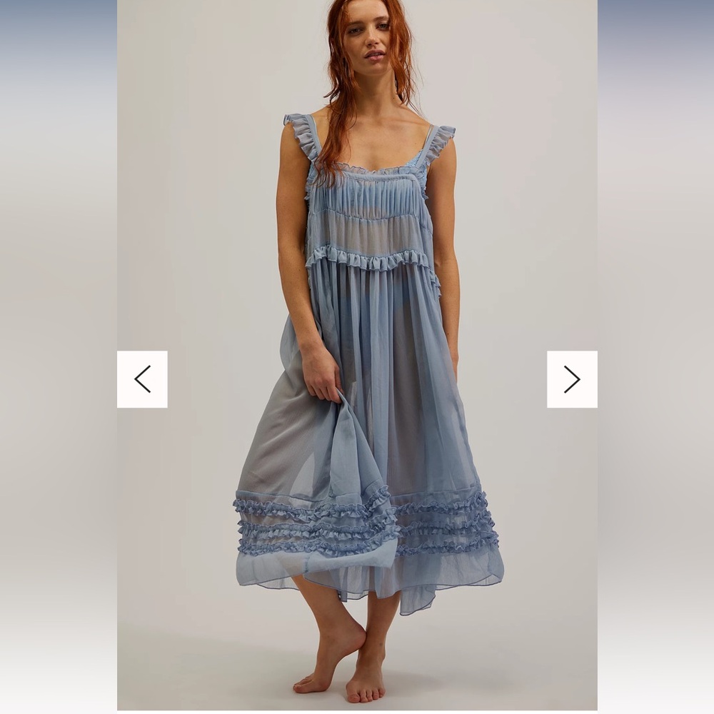Free People Moon Phase Midi Slip Dress